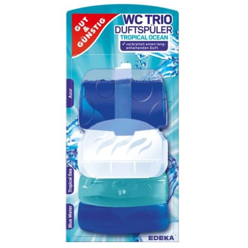 G&G Trio WC skalošanas bloks ar okeāna svaigumu 3x55ml | Multum