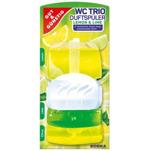 G&G Trio WC skalošanas bloks ar citronu un laima aromātu 3x55ml | Multum