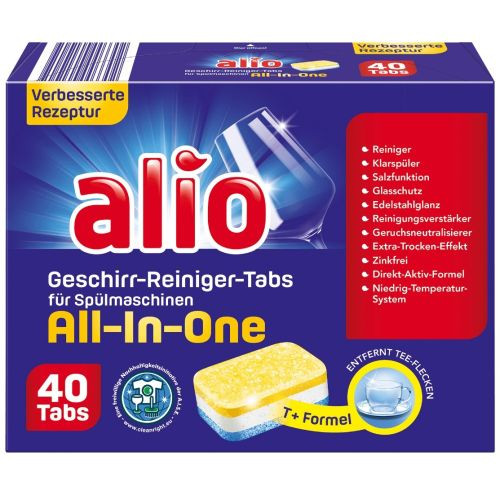 Alio All-In-One Tabletes trauku mazg. mašīnai x40 840g | Multum