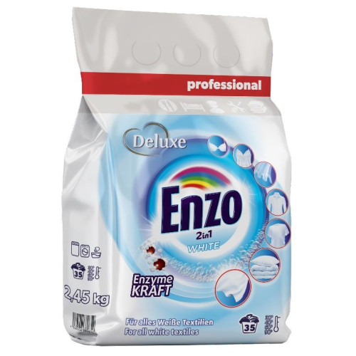 Enzo Professional 2in1 pulveris baltai veļai x35 2.45kg | Multum