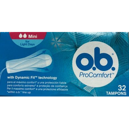 O.B. Mini ProComfort  tamponi 32 gab | Multum