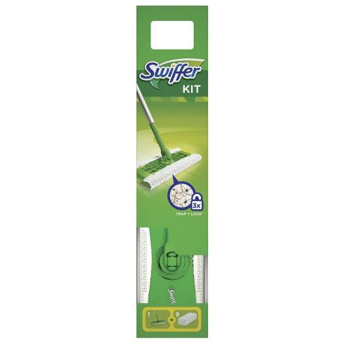 Swiffer Kit Mop slota + 8 magnētiskās salvetes | Multum