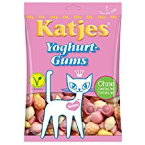 Želejas konfektes Katjes Yoghurt Gums Vegetarian 200g | Multum