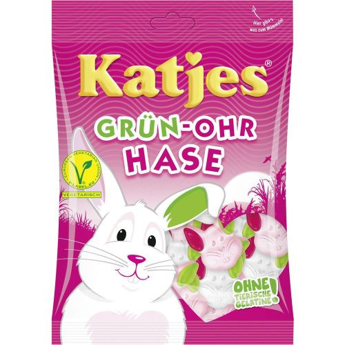 Želejas konfektes Katjes Grun-Ohr Hase Vegetarian 200g | Multum