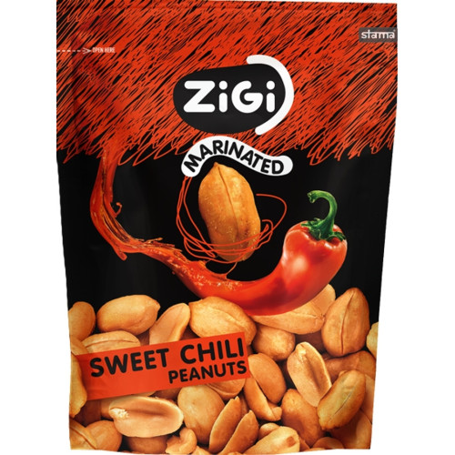 Zigi Sweet Chili Zemesrieksti ar saldo čilli 70gr | Multum