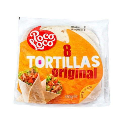 Poco Loco tortiljas kviešu Ø20cm, 8gb., 320gr | Multum