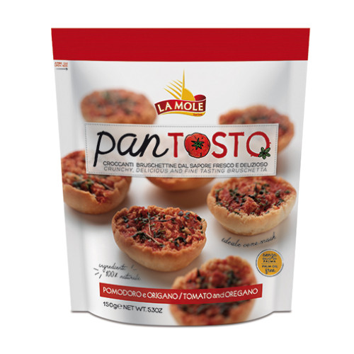 Pantosto kraukšķīgie bruchette grauzdiņi ar tomātiem un oregano 150g | Multum