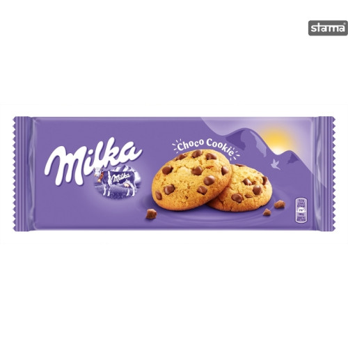 Milka Cookies Chocolate cepumi ar šokolādes gabaliņiem 135g | Multum