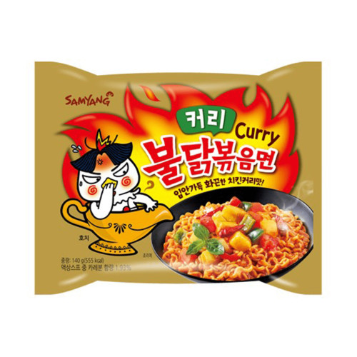 Ātri pagatavojamās nūdeles SAM YANG (HOT CHICKEN CURRY) 140g | Multum