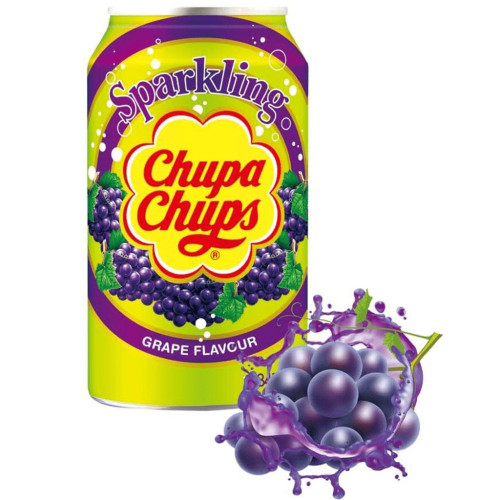 CHUPA CHUPS gāzets dzēriens ar vīnogu garšu 345ml | Multum