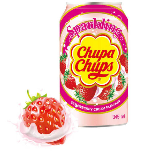 CHUPA CHUPS gāzēts dzēriens ar zemeņu garšu 345ml | Multum