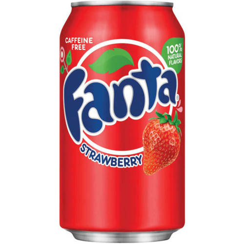 FANTA gāzēts dzēriens ar zemeņu garšu 335ml | Multum