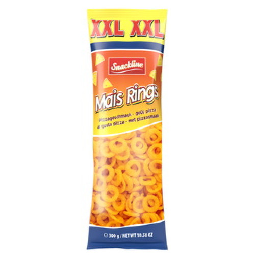 Snackline XXL kukurūzas gredzeni ar picas garšu 300g | Multum