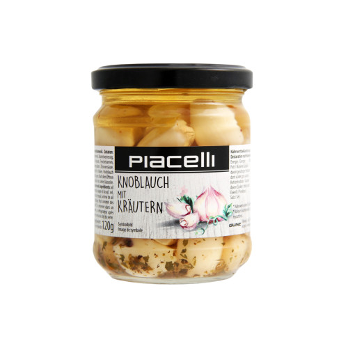 Piacelli Ķiploki ar zaļumiem saulespuķu eļļā 190g | Multum