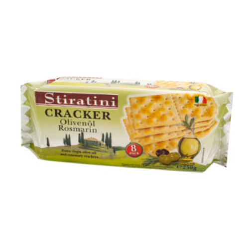 Stiratini krekeri ar olīveļļu un rozmarīnu 250g | Multum
