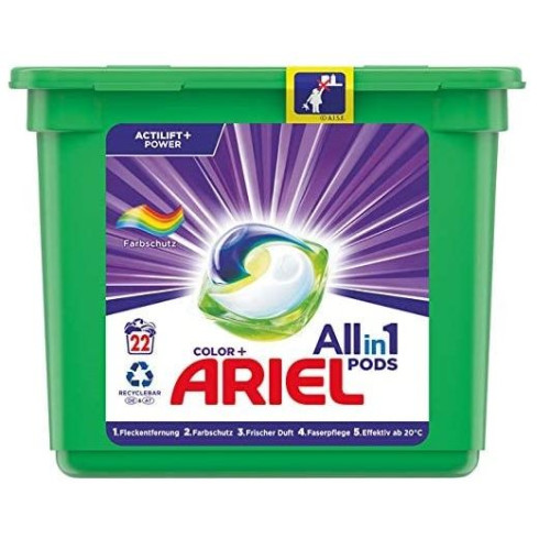 Ariel Color Allin1 kapsulas krāsainai veļai x22 578.6g | Multum