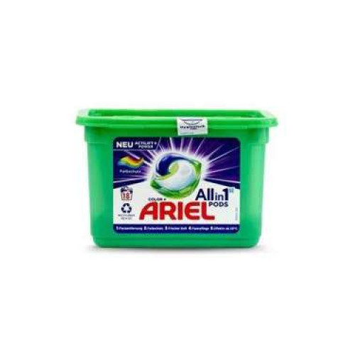 Ariel Color Allin1 kapsulas krāsainai veļai x18  473.4g | Multum
