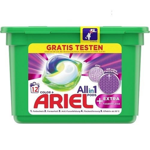 Ariel Color Allin1 kapsulas krāsainai veļai x12 315.6g | Multum