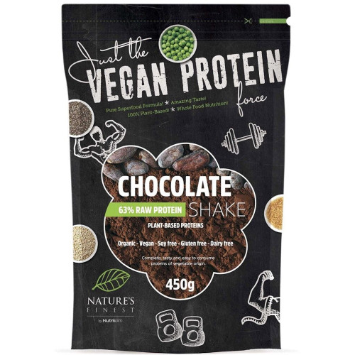 Nature's finest Chocolate 63% Protein Shake 450g | Multum