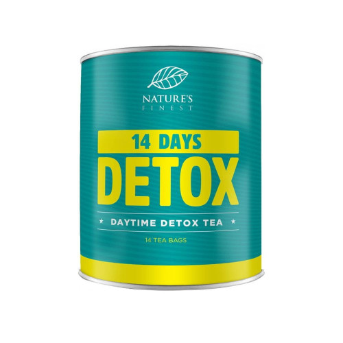 Nature's finest DETOX TEA- Daytime detox tea. Lieliskas garšas detokss tēja dienai. 14 tējas maisiņi. 42g | Multum