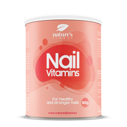 Nature's finest Nail Vitamins Drink mix. Vitamīnu kompleksa dzēriens stipriem un skaistiem nagiem. Ar kolagēnu, MSM, minerālvielām, selēnu un C vitamīnu. 150g | Multum