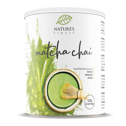 Nature's finest BIO Matcha chai Latte -  veselīga alternatīva kafijai. 125g | Multum