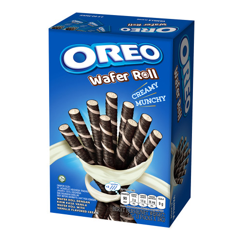 Oreo vafeļu rullīši ar vaniļas krēmu 54g | Multum