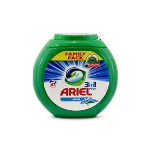 Ariel Alpine 3in1 universālas kapsulas veļas mazgāšanai x47 1269g | Multum