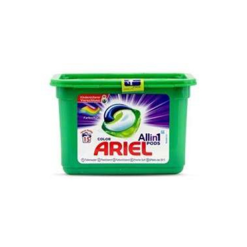 Ariel Color Allin1 kapsulas krāsainas veļas mazgāšanai x15 450g | Multum