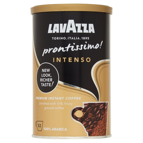 Lavazza Prontissimo Intenso šķīstošās un maltās kafijas maisījums 95g | Multum