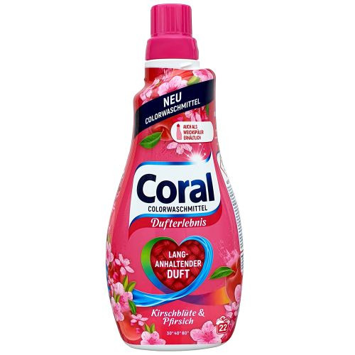 Coral Color Kirschblute & Pfirsich želeja krāsainas veļas mazgāšanai x22 1.1L | Multum