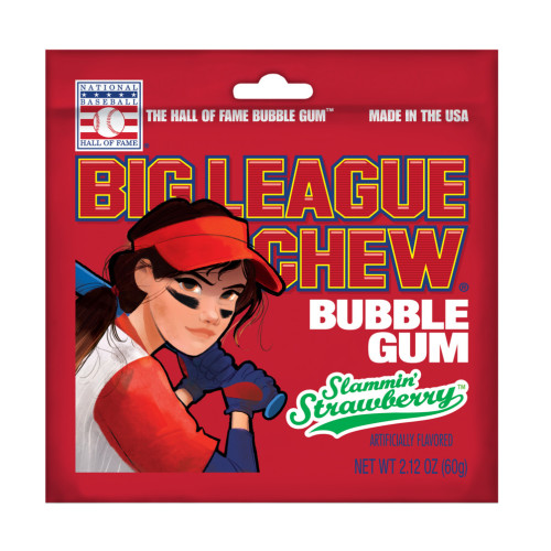 Big league Chew košļājamā gumija ar zemeņu garšu 60g | Multum