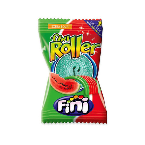 FINI ROLLER WATERMELON želejkonfekte ar arbūzu garšu  25g | Multum