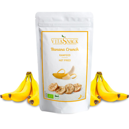 Vitasnack raw kaltētu BIO banānu uzkoda - bezglutēna 28g | Multum