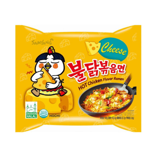 SAM YANG (HOT CHICKEN CHEESE) ātri pagatavojamās nūdeles 140g | Multum