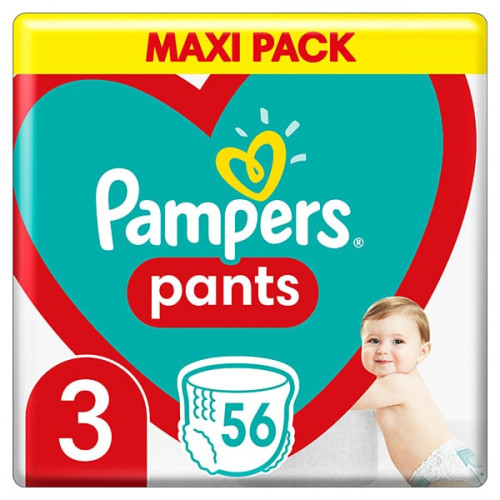 Pampers pants #3 Maxi x56 biksītes (6-11kg) | Multum