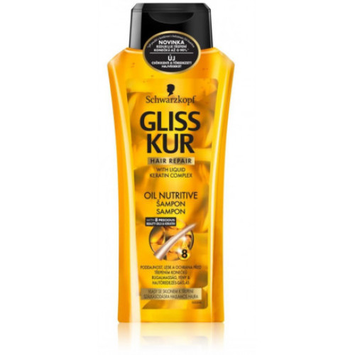Gliss Kur Oil Nutritive šampūns sašķeltu matu galiem 250ml | Multum