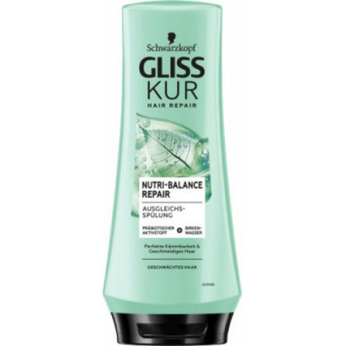 Gliss Kur Nutri-Balance Repair kondicionieris matu stiprināšanai 200ml | Multum