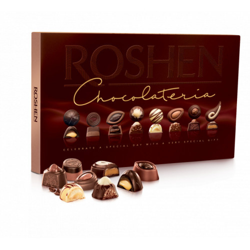 ROSHEN Chocolateria Šokolādes konfekšu asorti ar pildījumu 194g | Multum