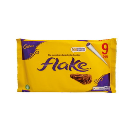 Cadbury smalko šokolādes pārslu batoniņi Flake 9 gab. 180g | Multum