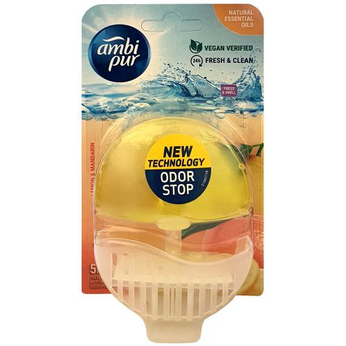 Ambi Pur Lemon Mandarin tualetes poda skalošanas bloks 55ml | Multum