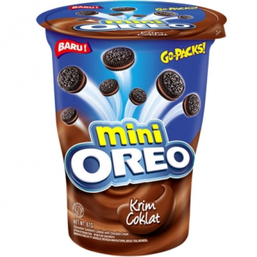OREO MINI CHOCOLATE cepumi ar šokolādes garšu 67g | Multum