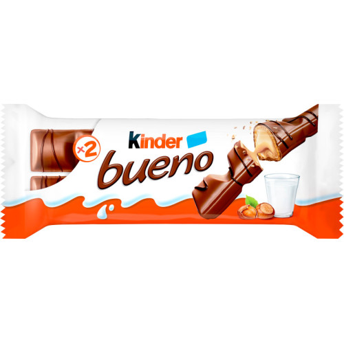 KINDER Bueno piena šokolādes batoniņš 43g | Multum