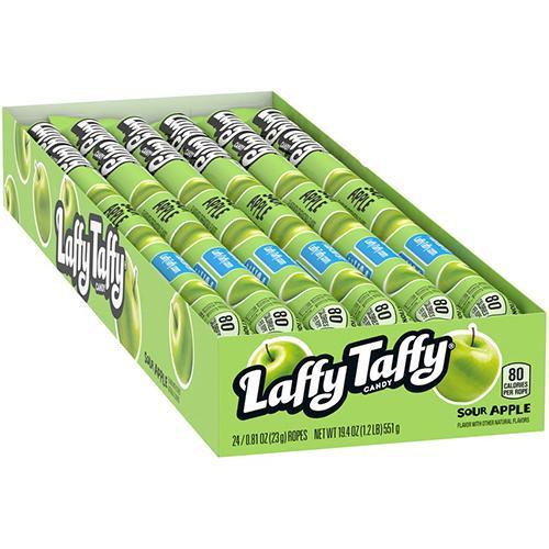 LAFFY TAFFY SOUR APPLE košļājamā konfekte ar skābo ābolu garšu 23g | Multum