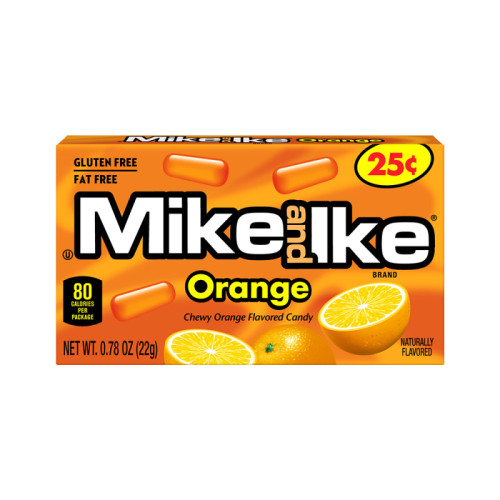 MIKE AND IKE ORANGE Zelejas konfektes ar apelsīnu garšu 22g | Multum