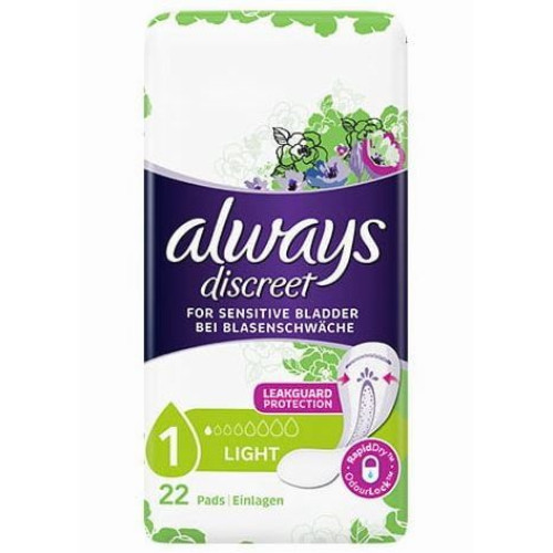 Always higiēniskās paketes jutīgam urīnpūslim 22gab. | Multum