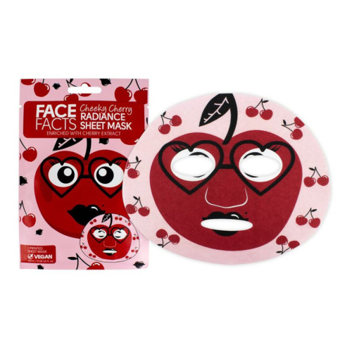 Face Facts Printed Sheet Mask - Cheeky Cherry sejas maska 20ml | Multum