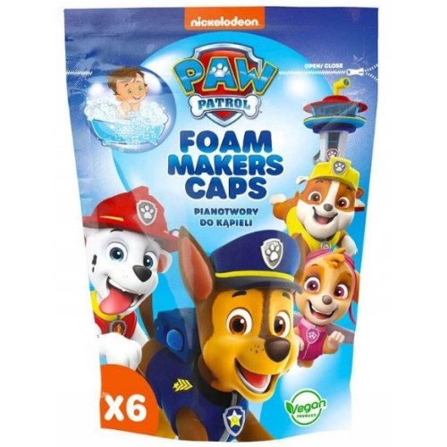 PAW Patrol Foam Makers Caps kapsulas vannai x6 120g | Multum