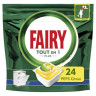 Fairy All in One kapsulas ar citronu aromātu trauku mazgāšanas masīnai 24x | Multum