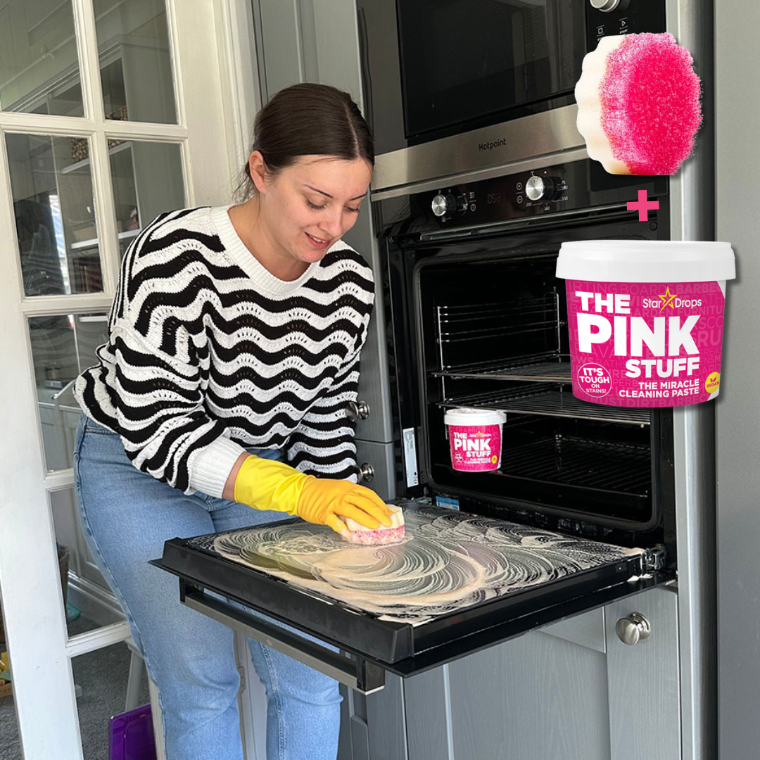 THE PINK STUFF multifunkcionāla tīrīšanas pasta 850g un divpusējs sūklis | Multum